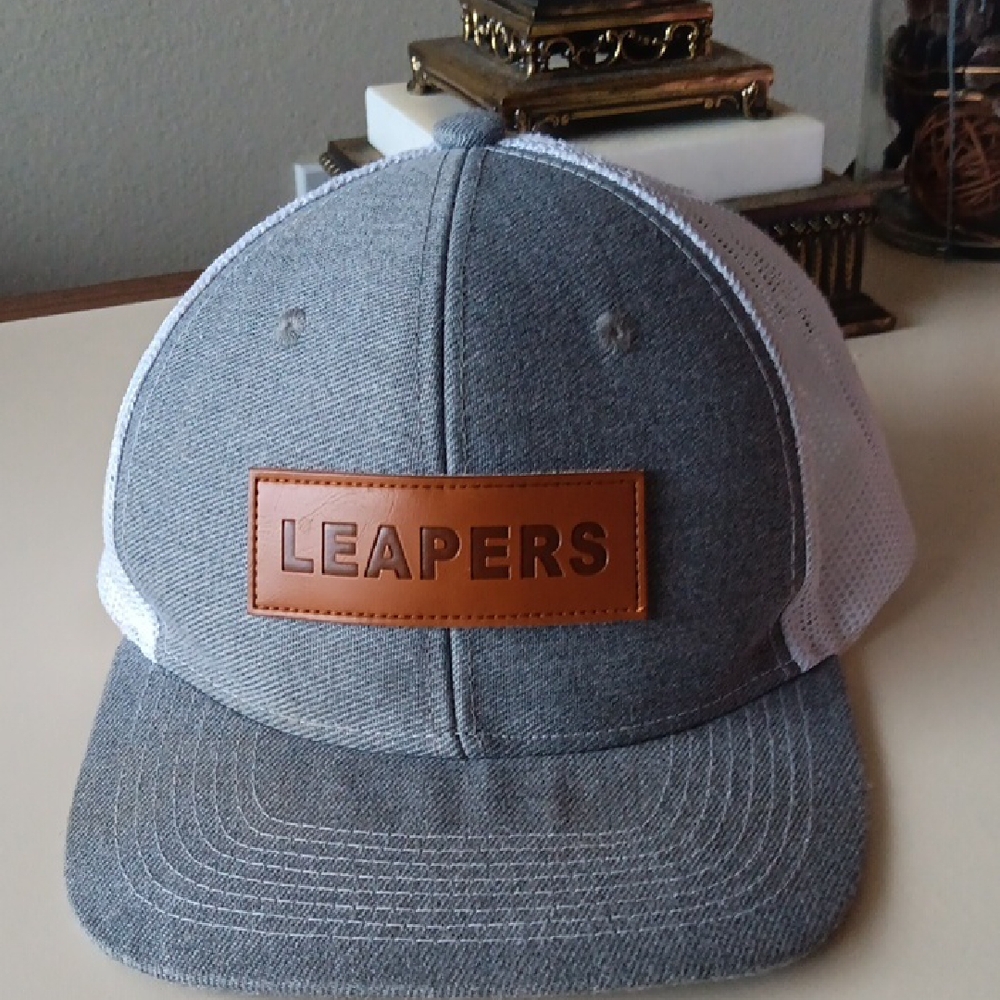 Gray and White Mesh Cap